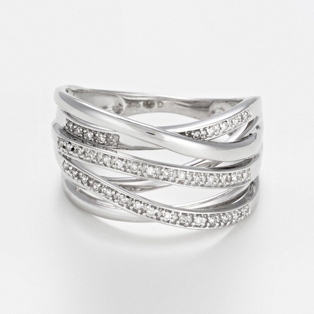 Diamanta - Bague 'Méli-Mélo Scintillant' pour Femmes