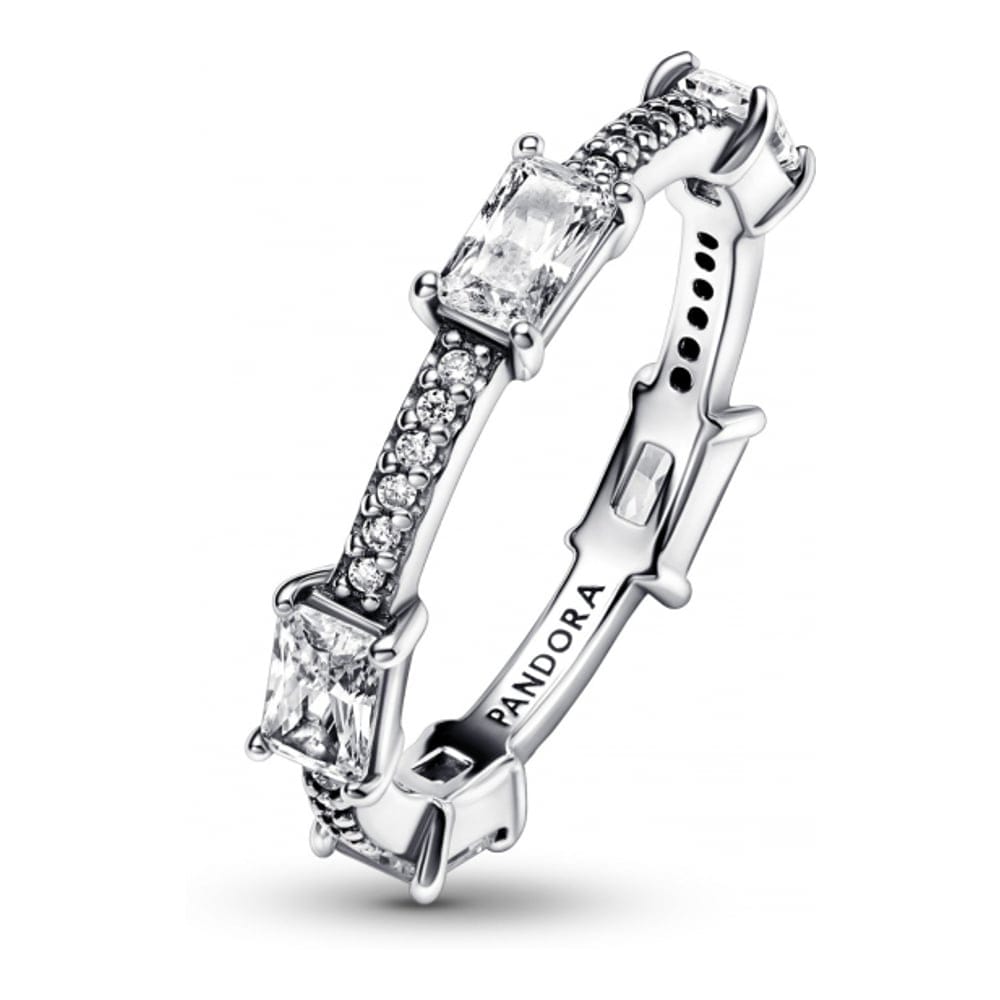 Pandora - Bague 'Rectangular Bars Sparkling Pavé' pour Femmes