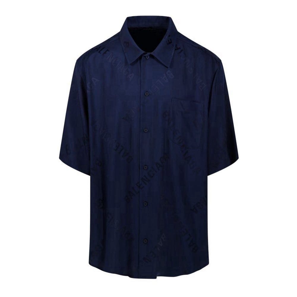 Balenciaga - Chemise à manches courtes 'Fluid Jacquard' pour Hommes