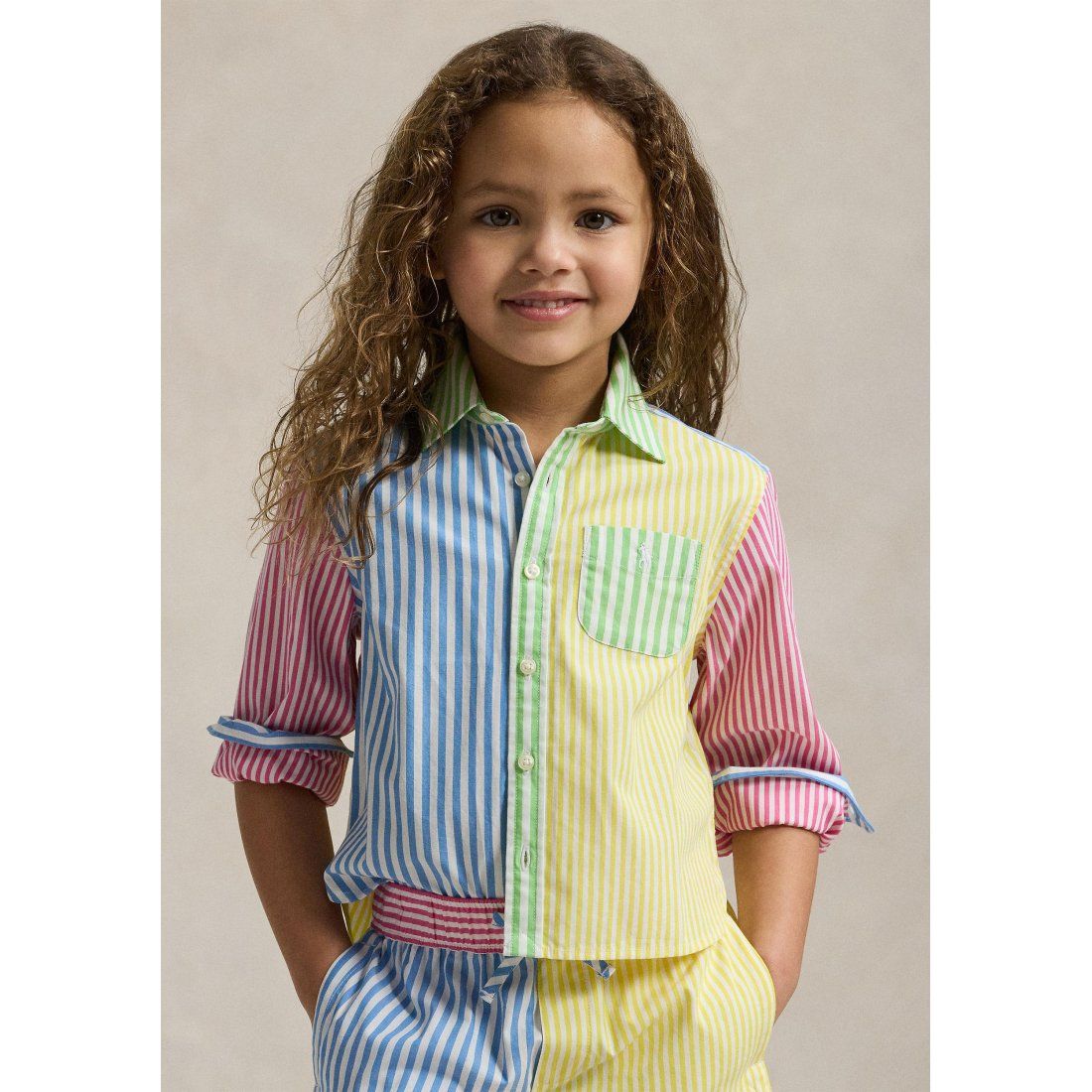 Ralph lauren kids - "Chemise 'Striped Cotton Boxy Fun' pour Petites filles"