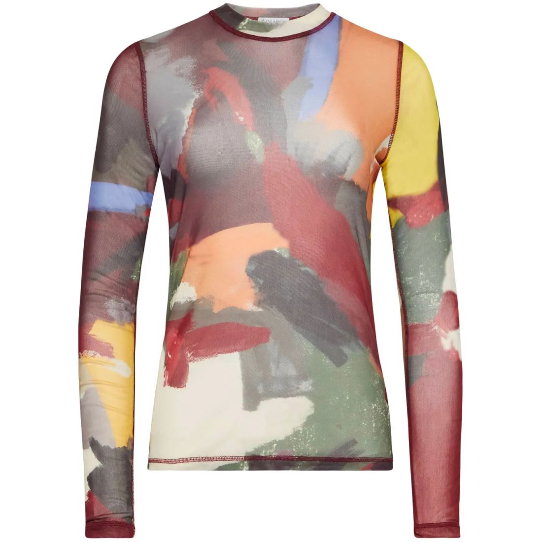 Jw anderson - T-Shirt manches longues 'Abstract-Print' pour Femmes