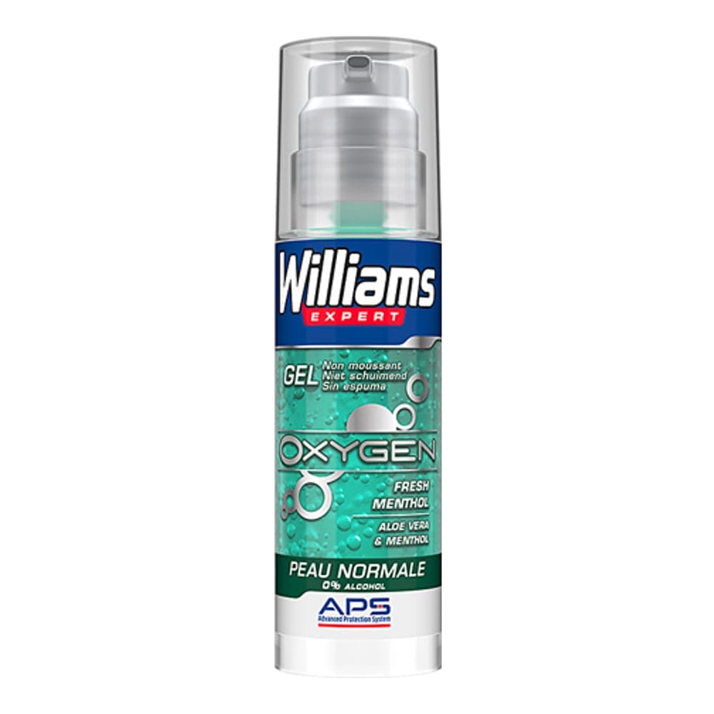 Williams - Gel de rasage 'Expert Oxygen 0% Alcohol' - 150 ml