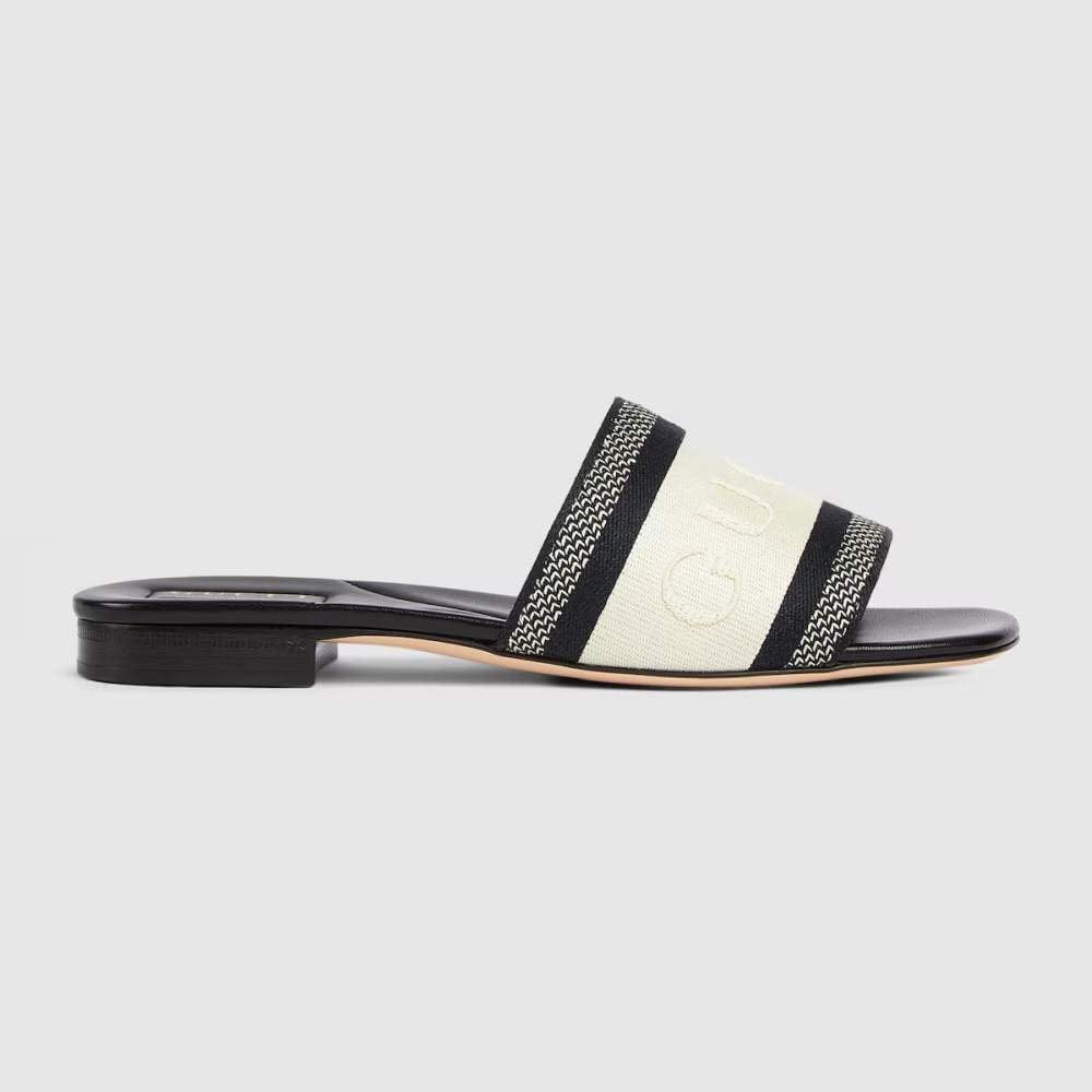 Gucci - Sandales  'Slide Web' pour Femmes