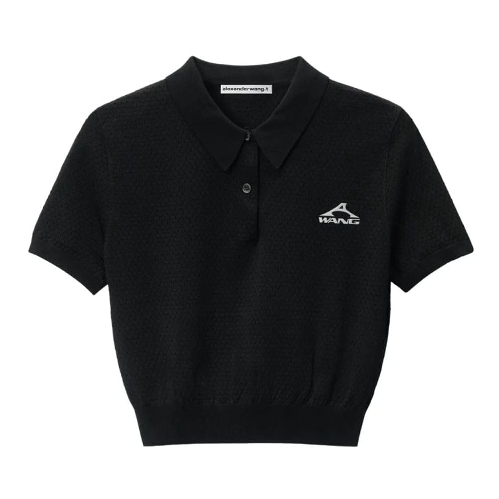 T by alexander wang - Polo 'Logo-Print' pour Femmes