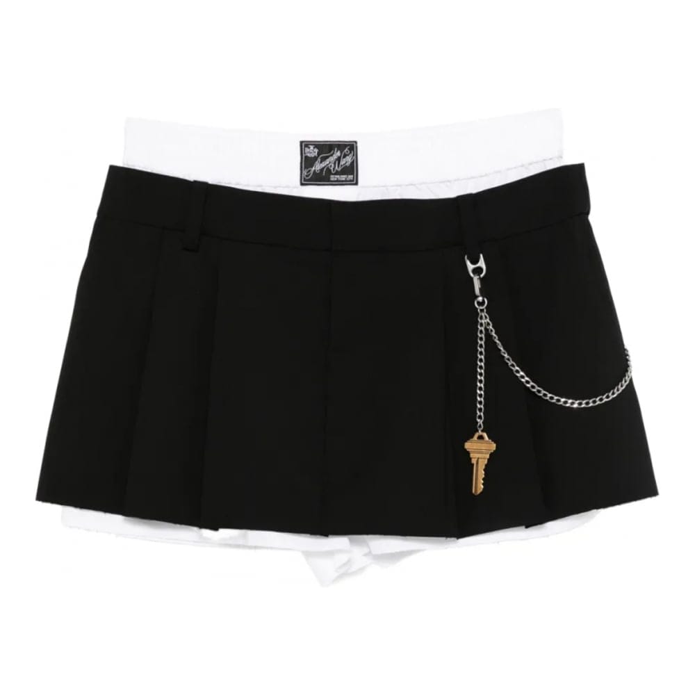 Alexander wang - Short 'Pleated Key-Detail' pour Femmes