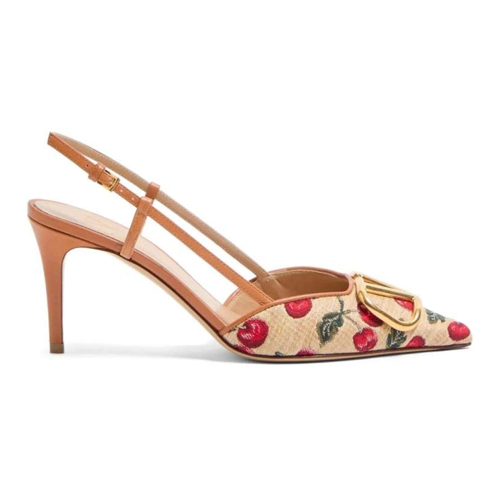 Valentino garavani - Escarpins 'VLogo Signature Cherryfic-Print' pour Femmes