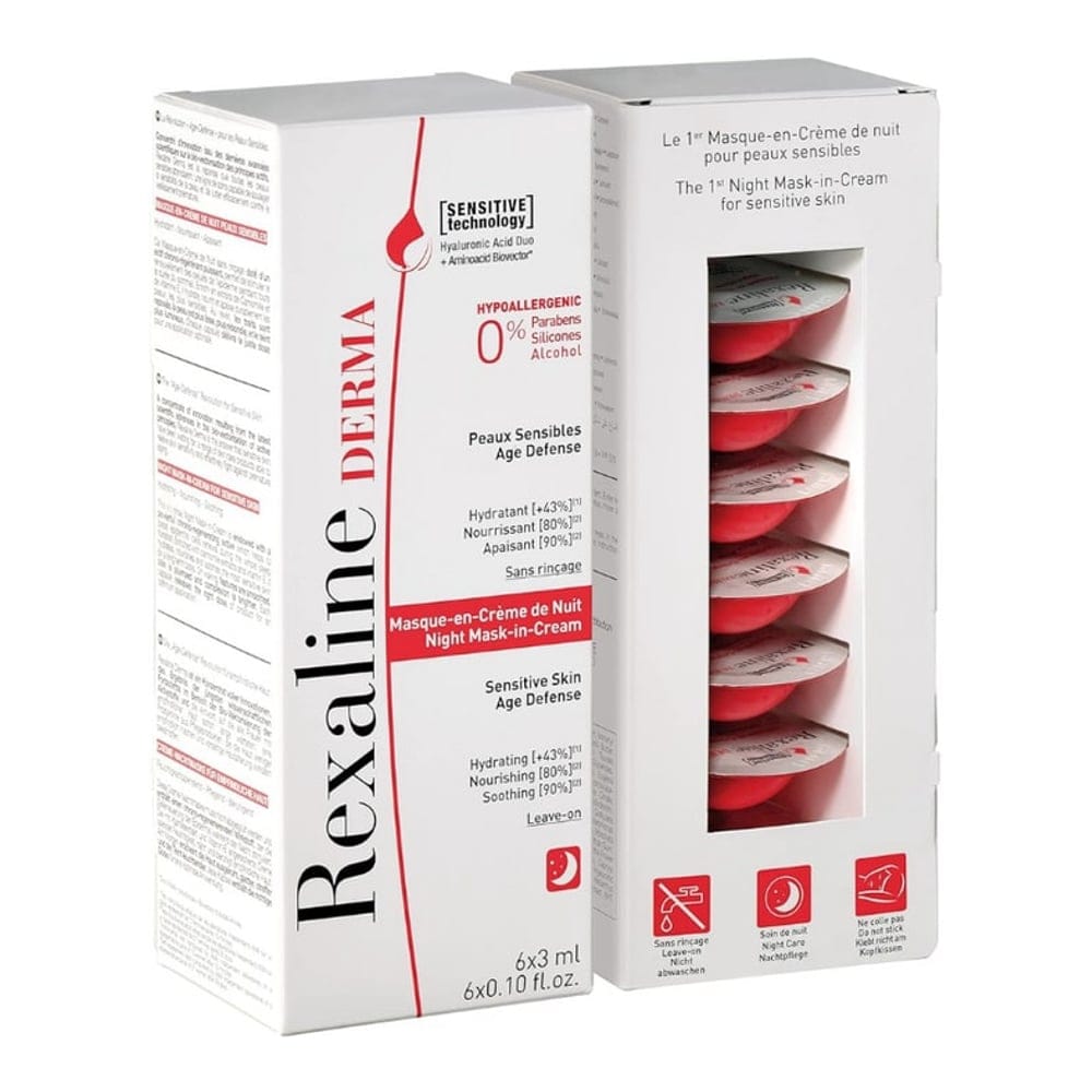 Rexaline - Masque de nuit 'Derma' - 6 Pièces, 3 ml