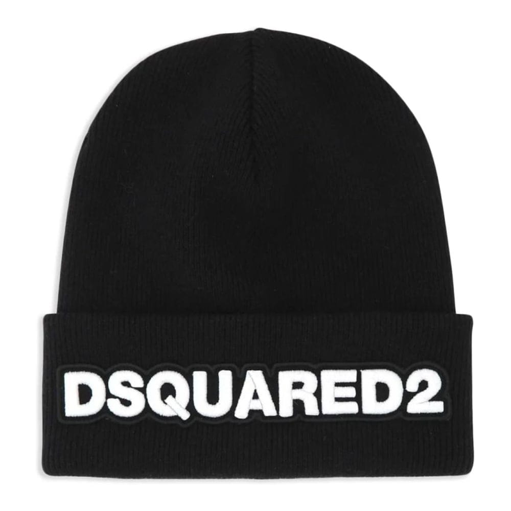 Dsquared - Bonnet 'Logo-Appliqué' pour Hommes