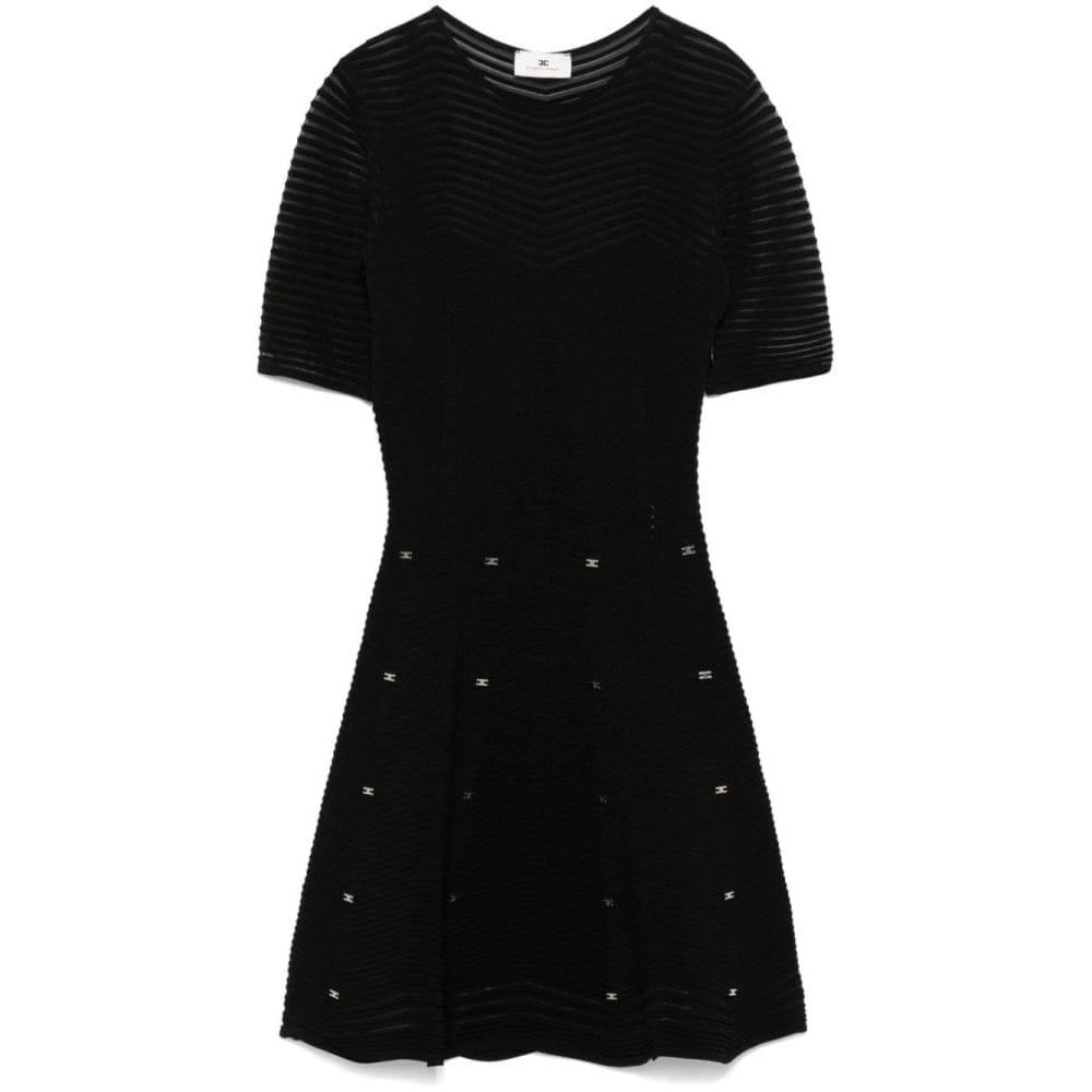 Elisabetta franchi - Robe mini 'Herringbone-Pattern' pour Femmes