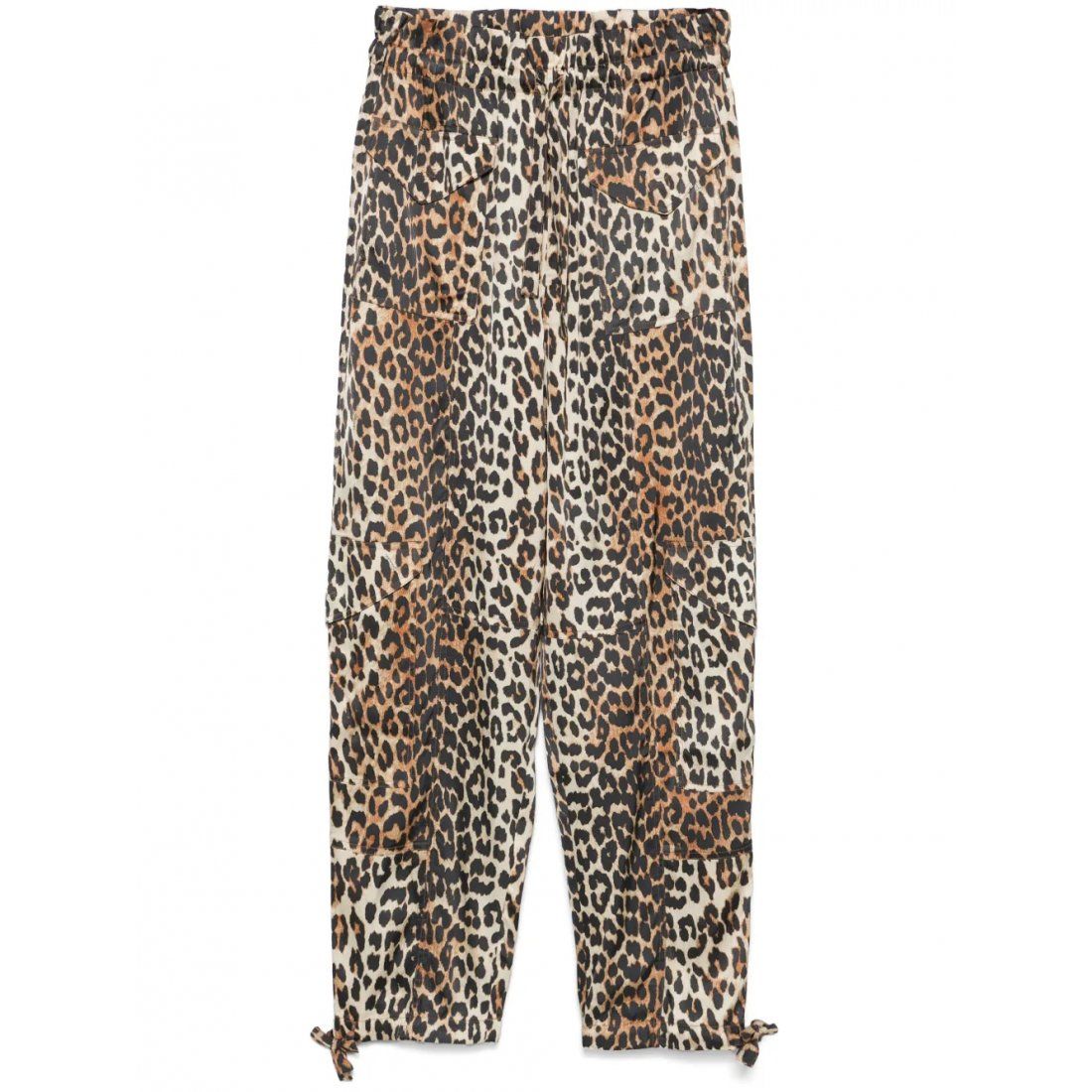 Ganni - Pantalon 'Leopard-Print' pour Femmes