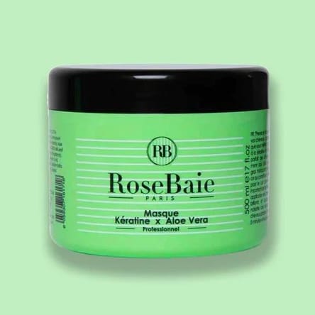 RoseBaie - Masque capillaire 'Keratine X Aloe Vera' - 500 ml