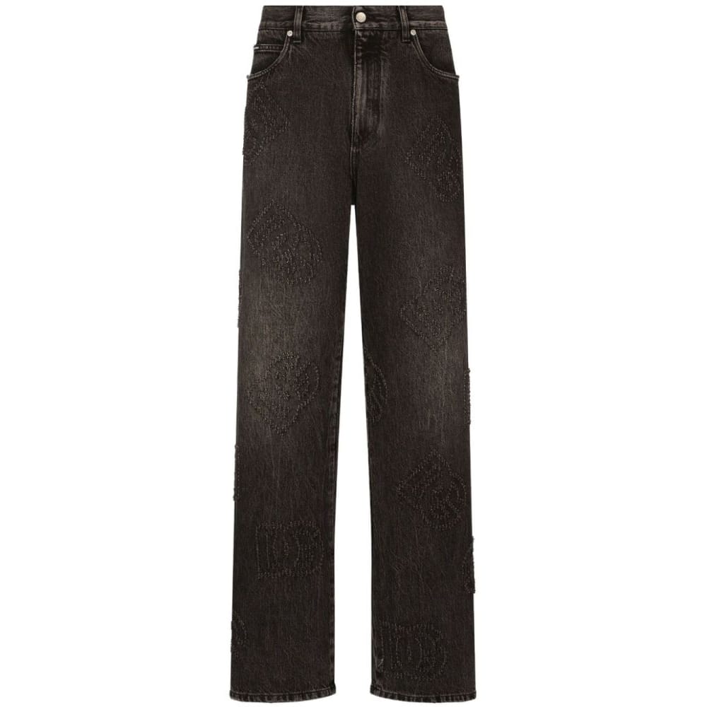 Dolce&gabbana - Jeans 'Logo-Embroidered' pour Hommes