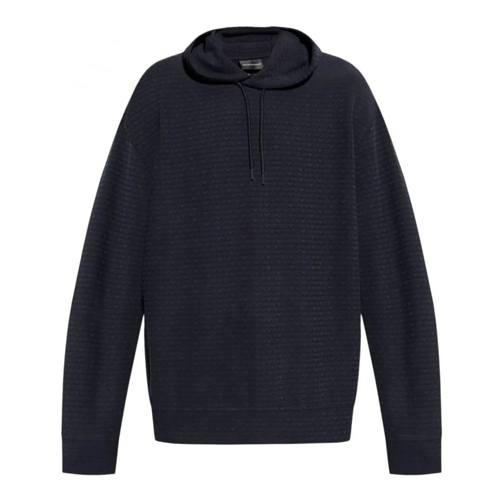 Emporio armani - Sweatshirt à capuche  'Logo-Print' pour Hommes