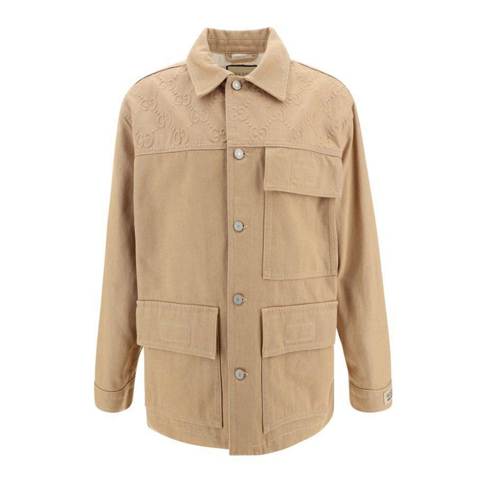 Gucci - Veste en jeans 'GG Detail' pour Hommes