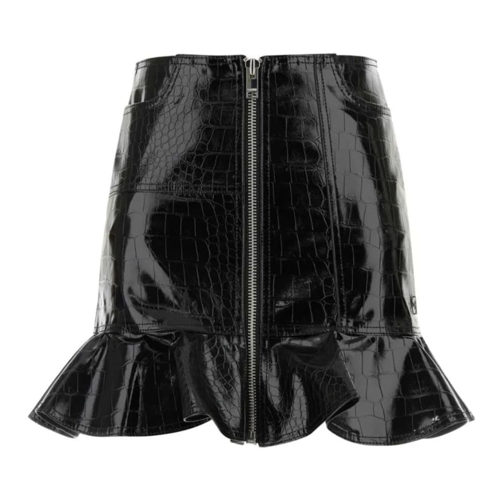 Ganni - Mini Jupe 'Future Coated' pour Femmes