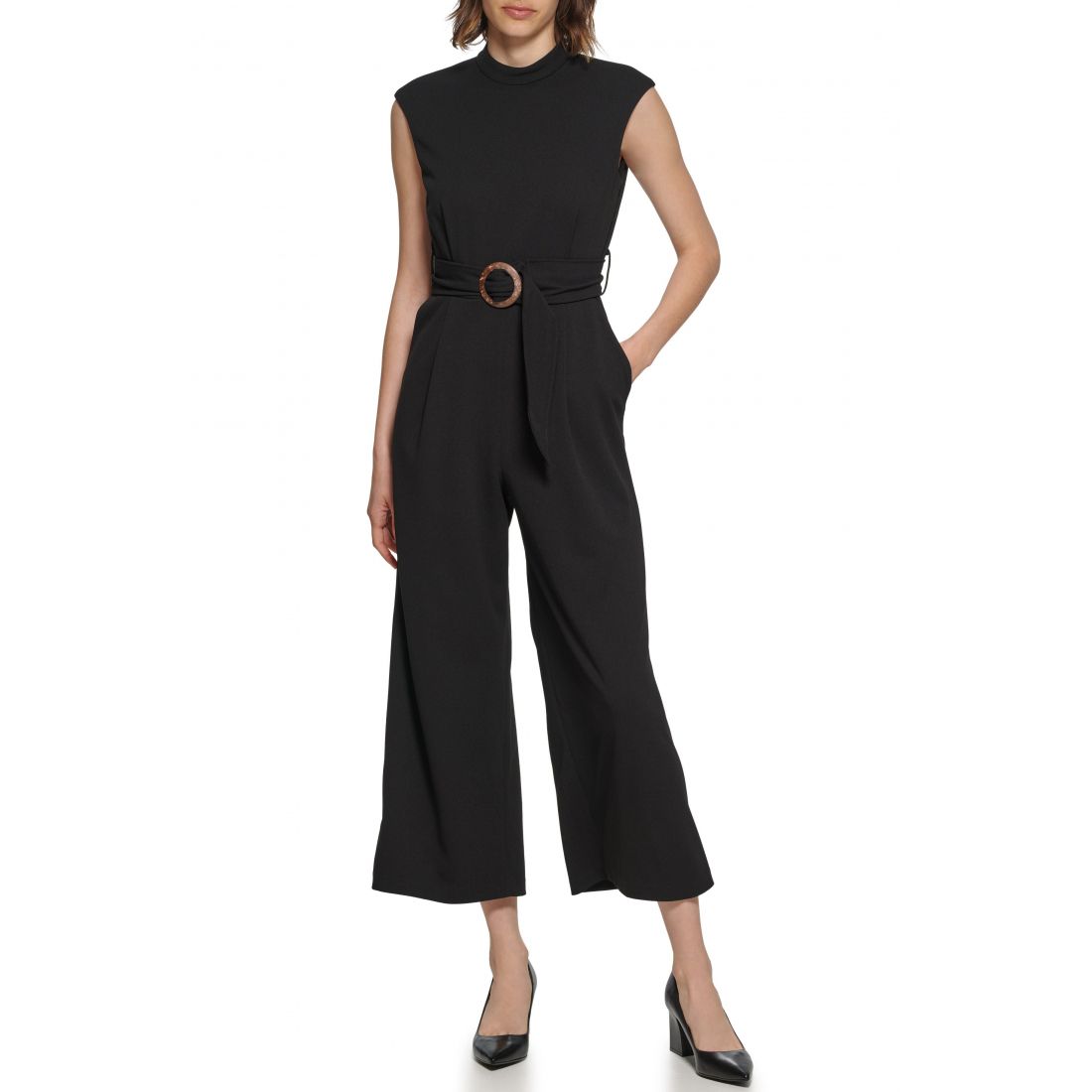 Calvin klein - Combinaison  'Belted Scuba Crepe' pour Femmes