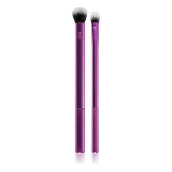Real techniques - Set de pinceaux de maquillage 'Eye Shade + Blend' - 2 Pièces