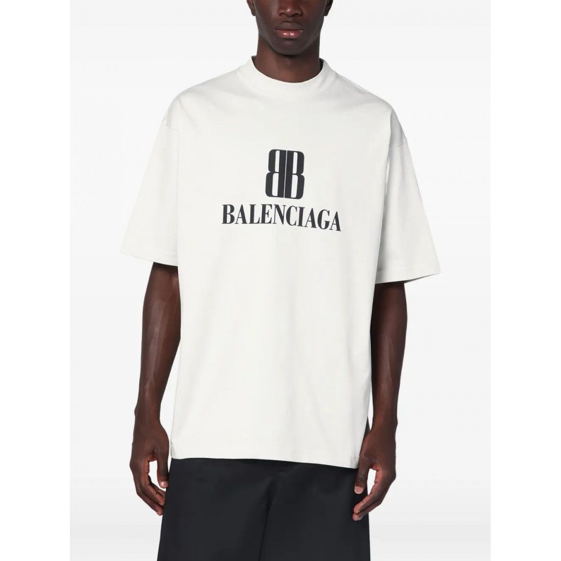 Balenciaga - T-shirt 'Logo-Print' pour Hommes