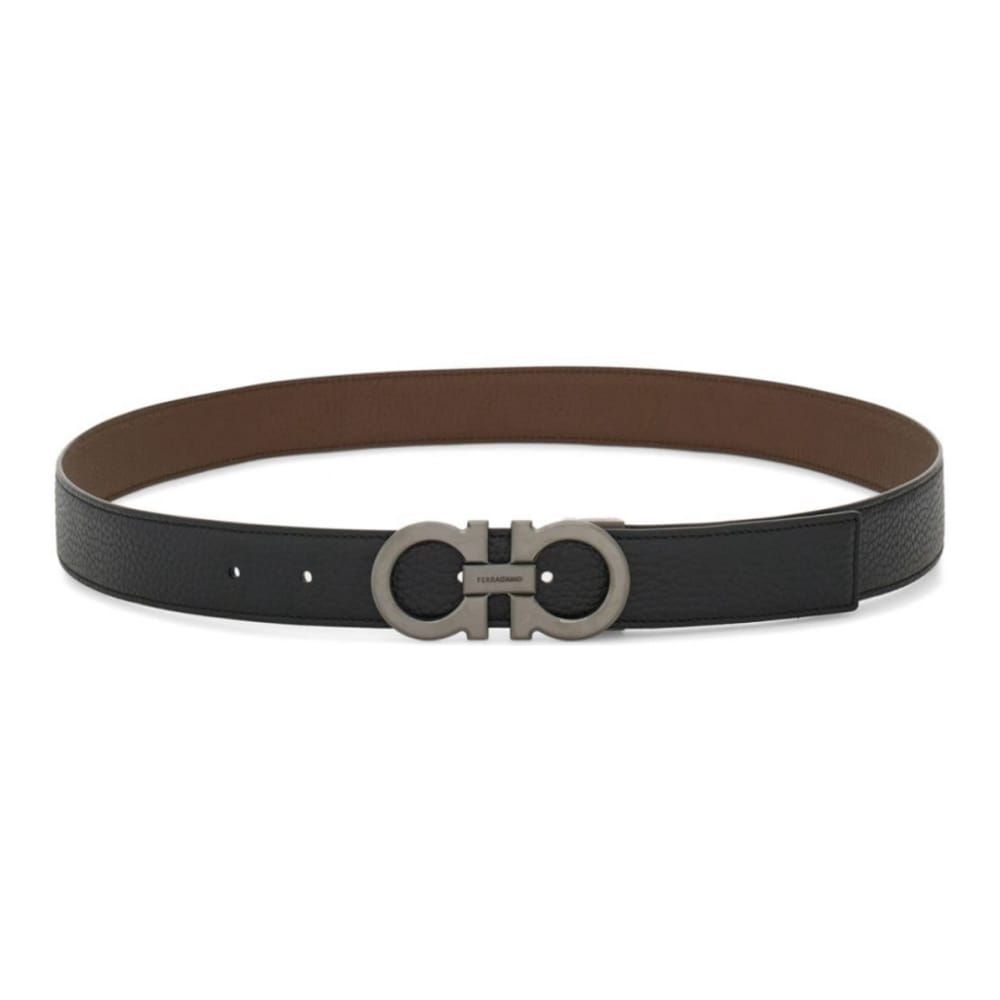 Ferragamo - Ceinture 'Reversible Gancini' pour Hommes