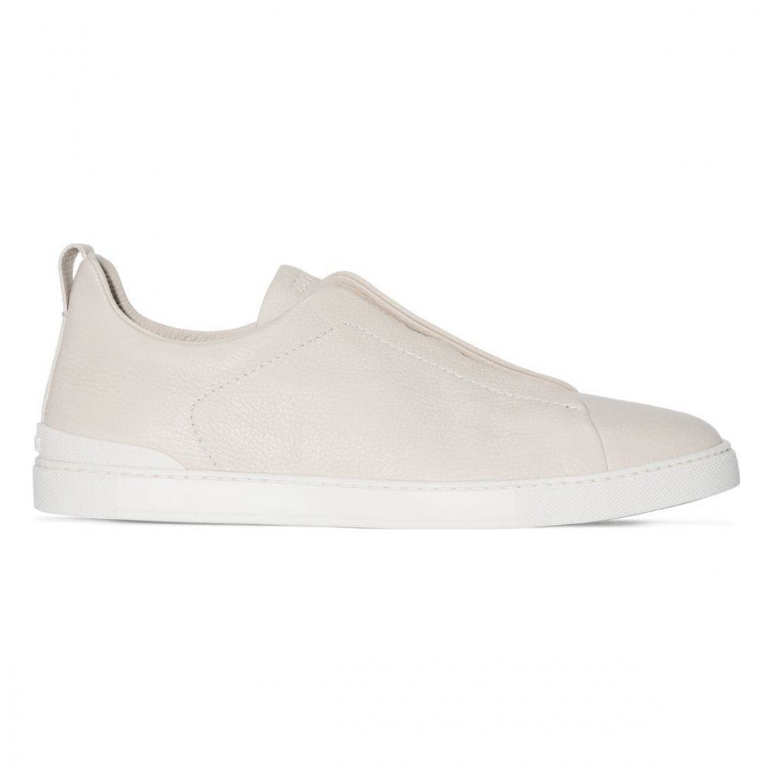 Zegna - Slip-on Sneakers 'Triple Stitch' pour Hommes