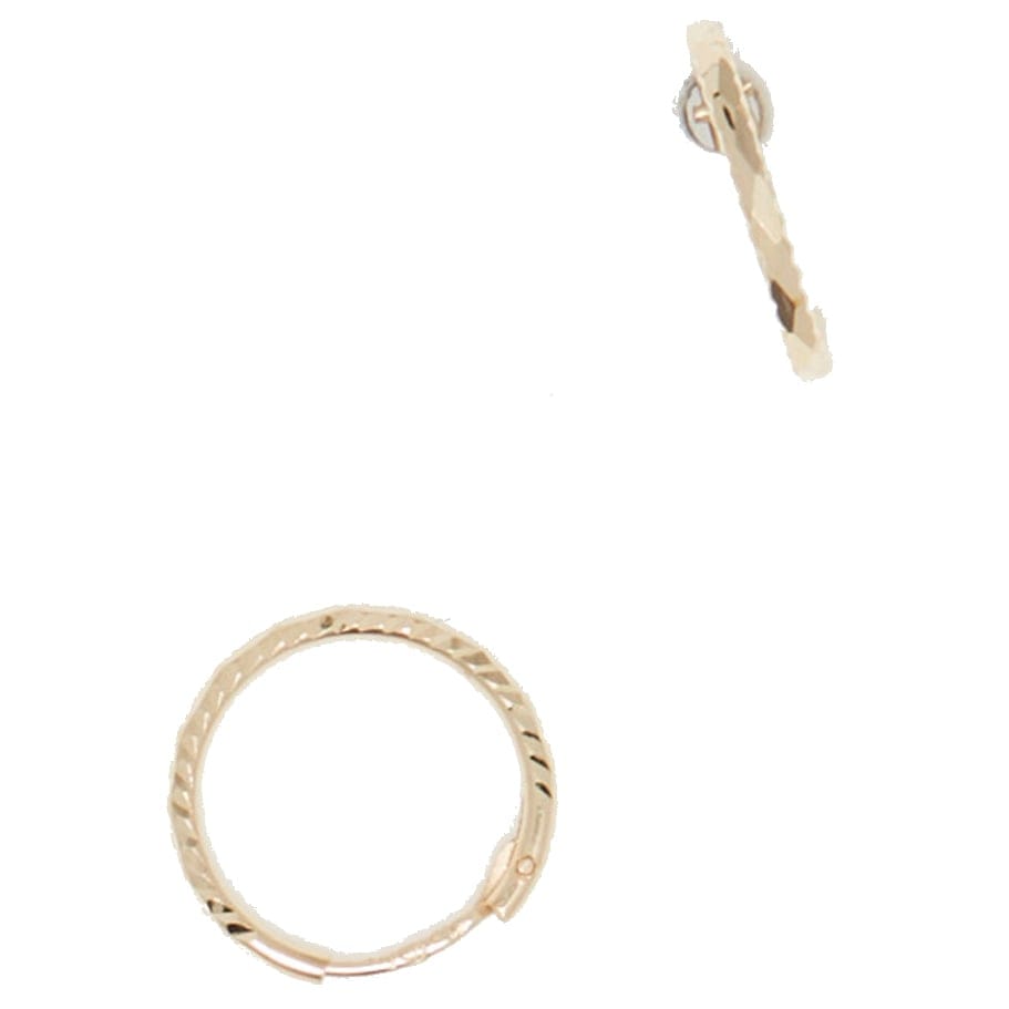 L'instant d'or - Boucles d'oreilles 'Créoles Twistées' pour Femmes