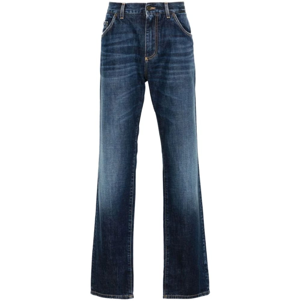 Dolce&gabbana - Jeans 'Logo-Embroidered' pour Hommes