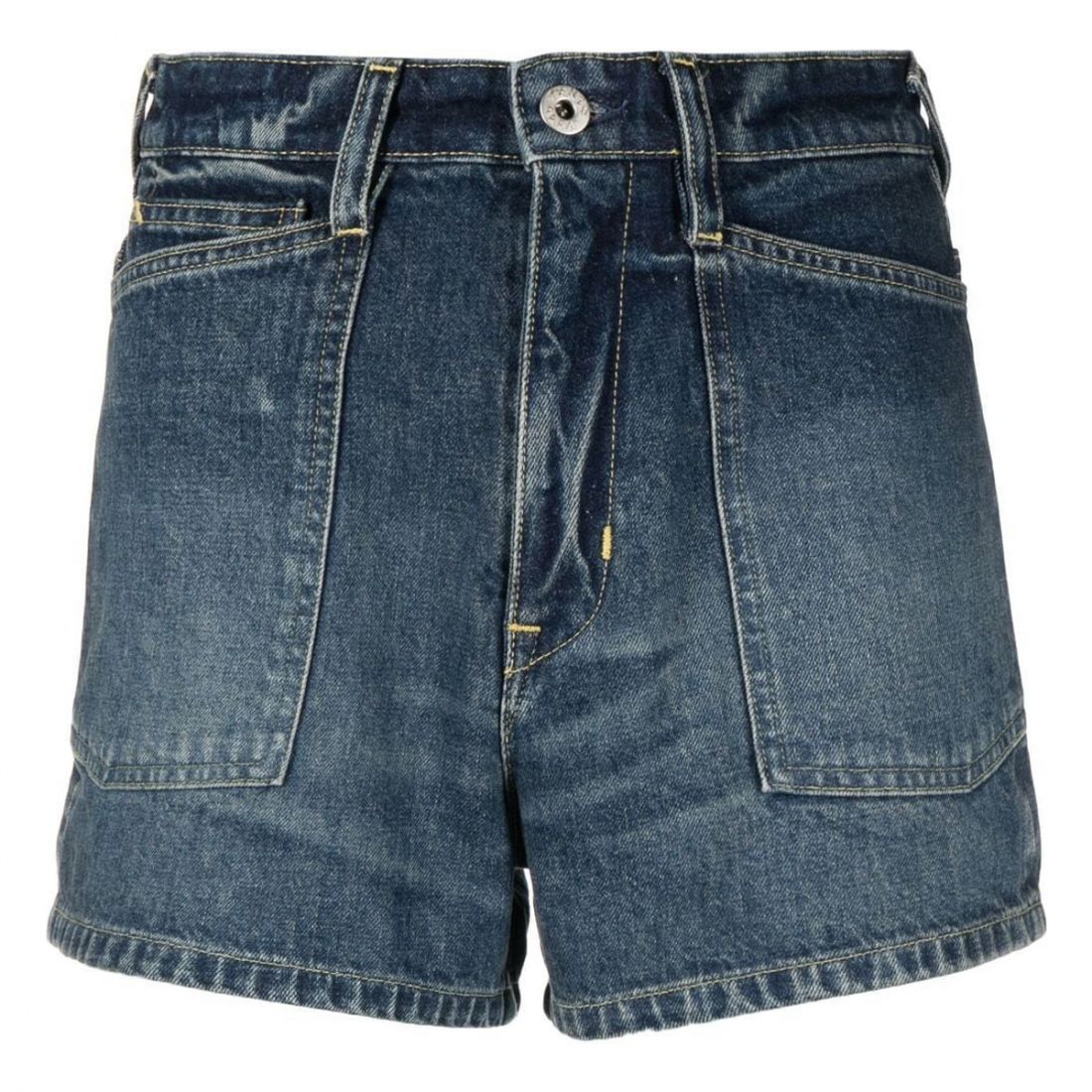 Kenzo - Short en jean 'Logo-Patch' pour Femmes