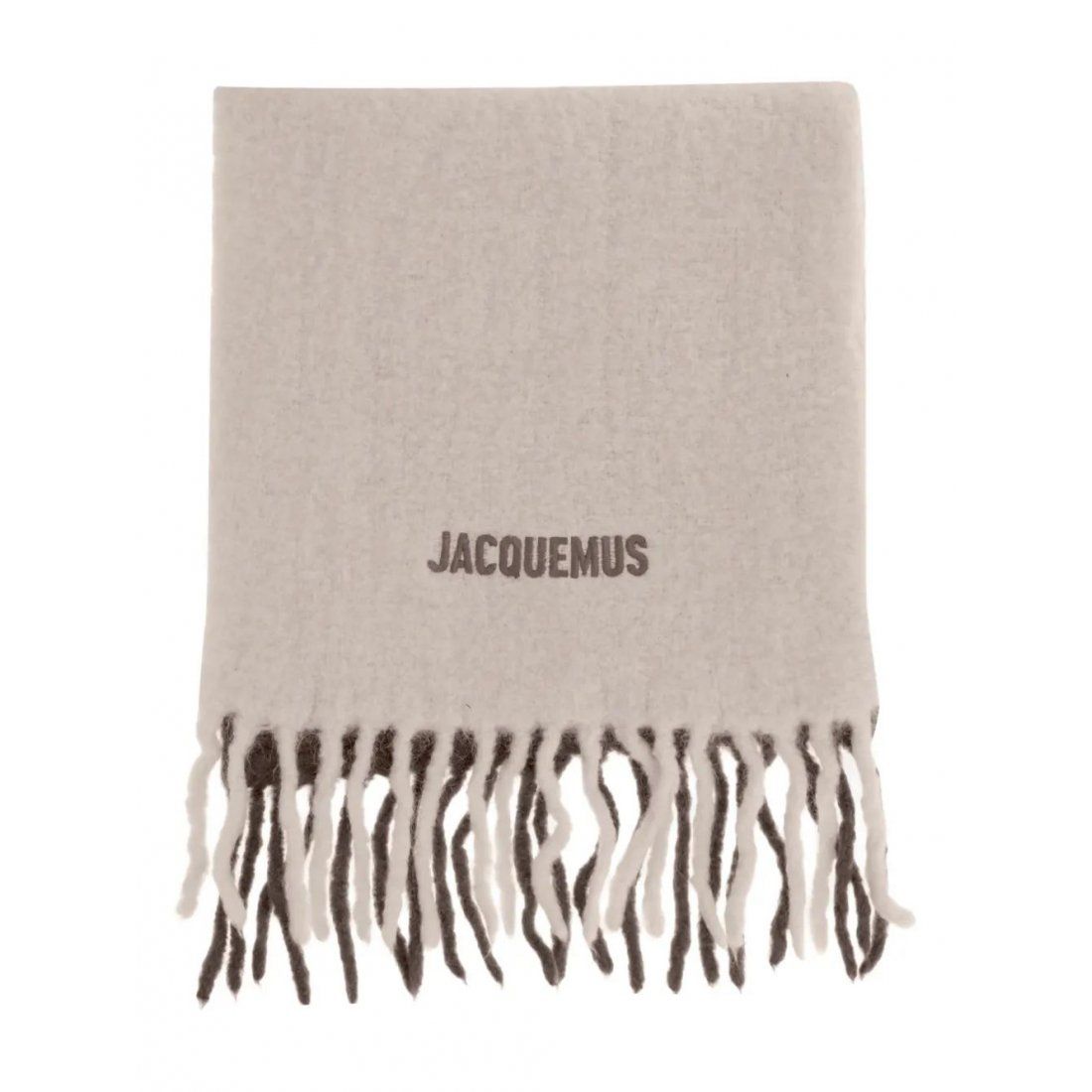 Jacquemus - Foulard 'L'Écharpe Moisson Logo-Embroidered Fringed' pour Femmes