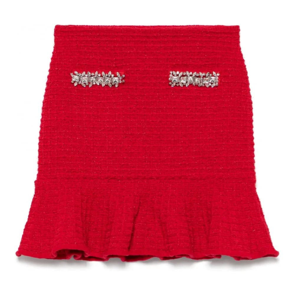 Self portrait - Mini Jupe 'Grid-Knit' pour Femmes