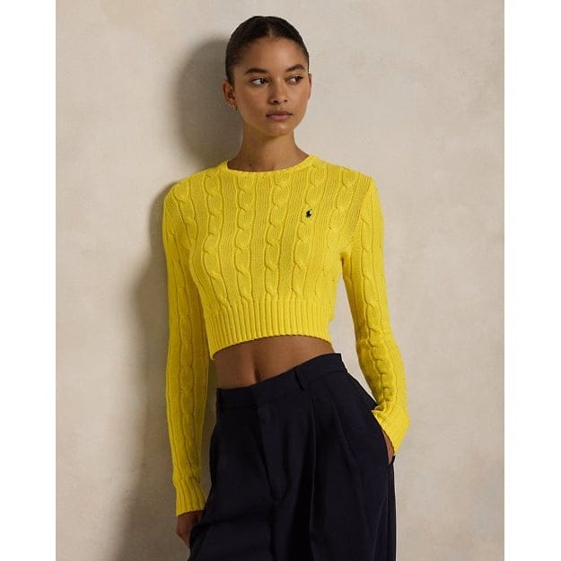 Polo ralph lauren - "'Cable-Knit Cotton Cropped Sweater' pour Femmes"