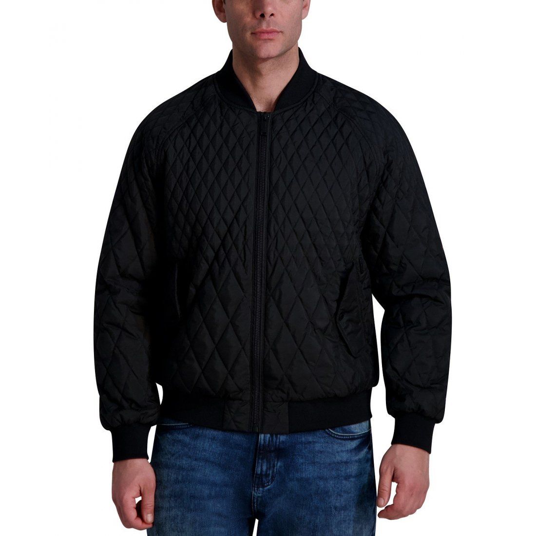 Karl lagerfeld - Blouson bomber 'Quilted Water-Resistant' pour Hommes