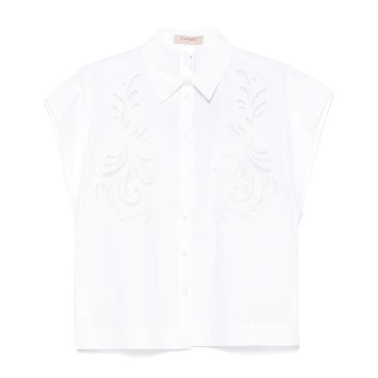 Twin set - Chemise à manches courtes 'Embroidered' pour Femmes