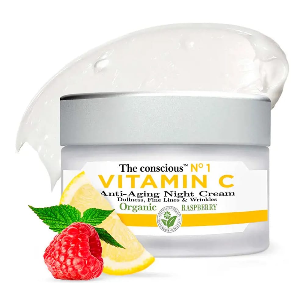 The Conscious™ - Crème de nuit anti-âge 'Vitamin C Organic Raspberry' - 50 ml