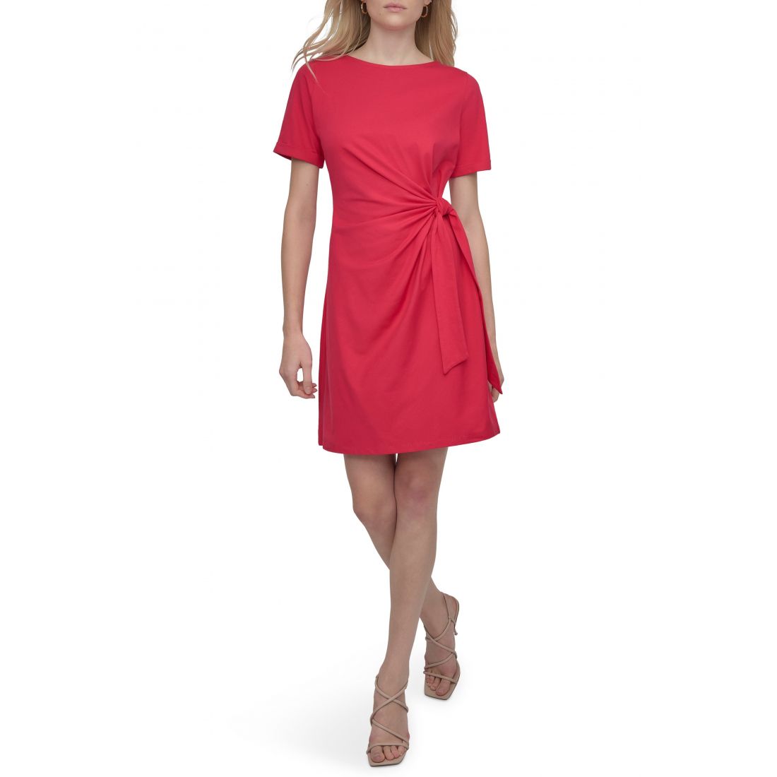 Dkny - Robe mini 'Side Tie A-Line' pour Femmes