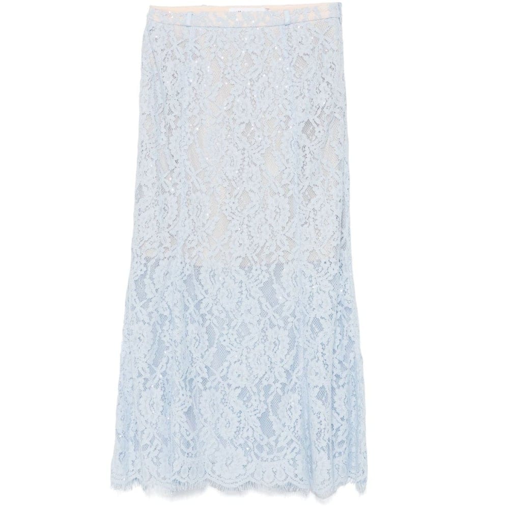 Self portrait - Jupe Midi 'Lace Flared' pour Femmes