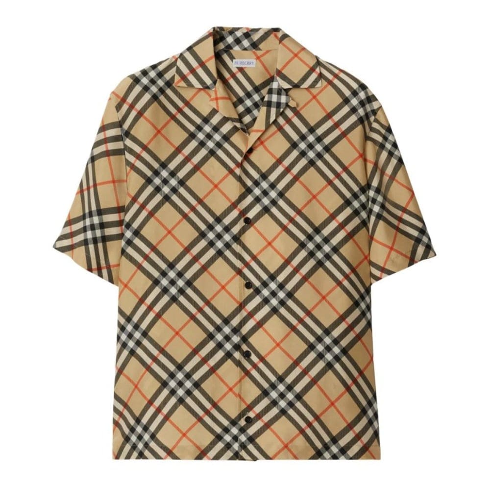 Burberry - Chemise à manches courtes 'Nova Check' pour Hommes