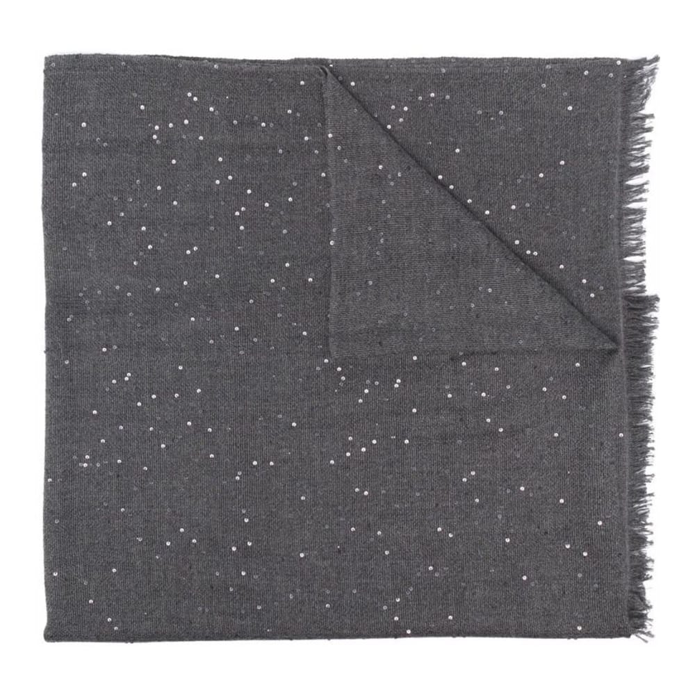 Brunello cucinelli - Écharpe en laine 'Sequin-Embellished' pour Femmes