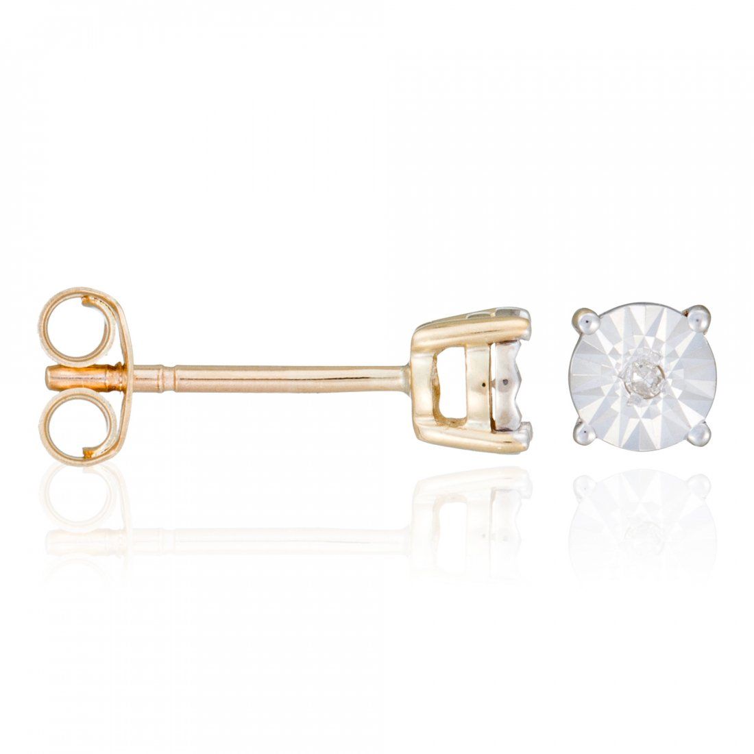 Comptoir du diamant - Boucles d'oreilles 'Puce Grande Illusion' pour Femmes