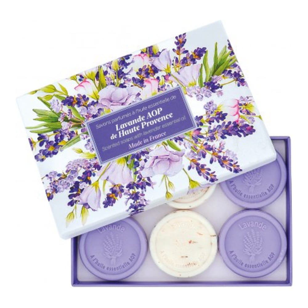 Esprit provence - Set de savon 'Lavande 100% Naturel' - 25 g, 6 Pièces