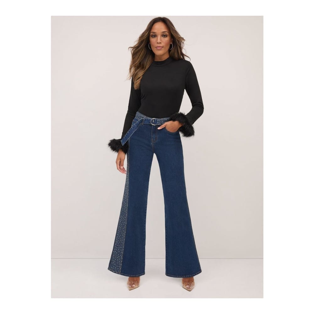 New york & company - Jeans 'Ultra Rhinestone Side Stripe' pour Femmes