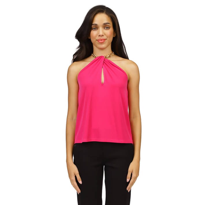Michael michael kors - 'Chain Neck Halter Tank Top' pour Femmes