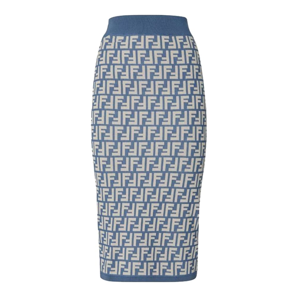 Fendi - Jupe Midi 'FF' pour Femmes