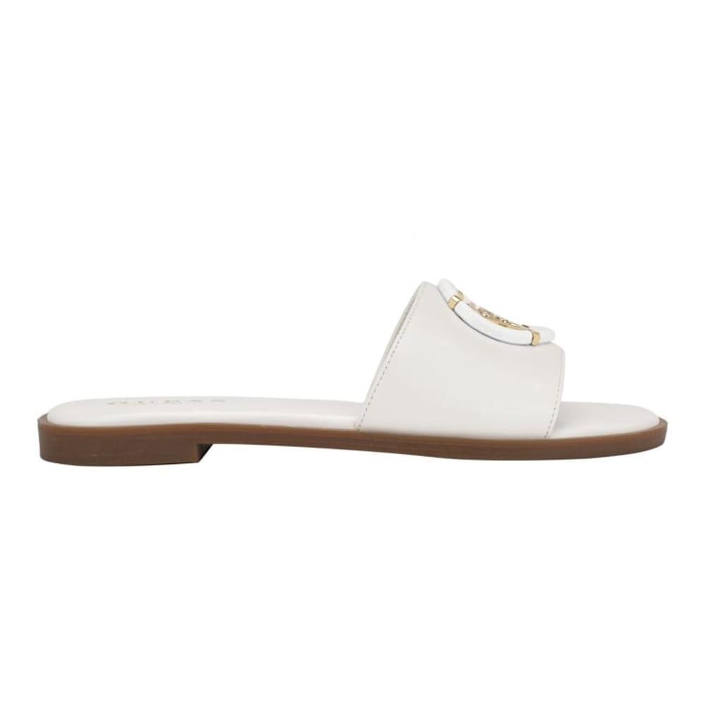 Guess - Sandales plates 'Magnify Faux-Leather Beach' pour Femmes