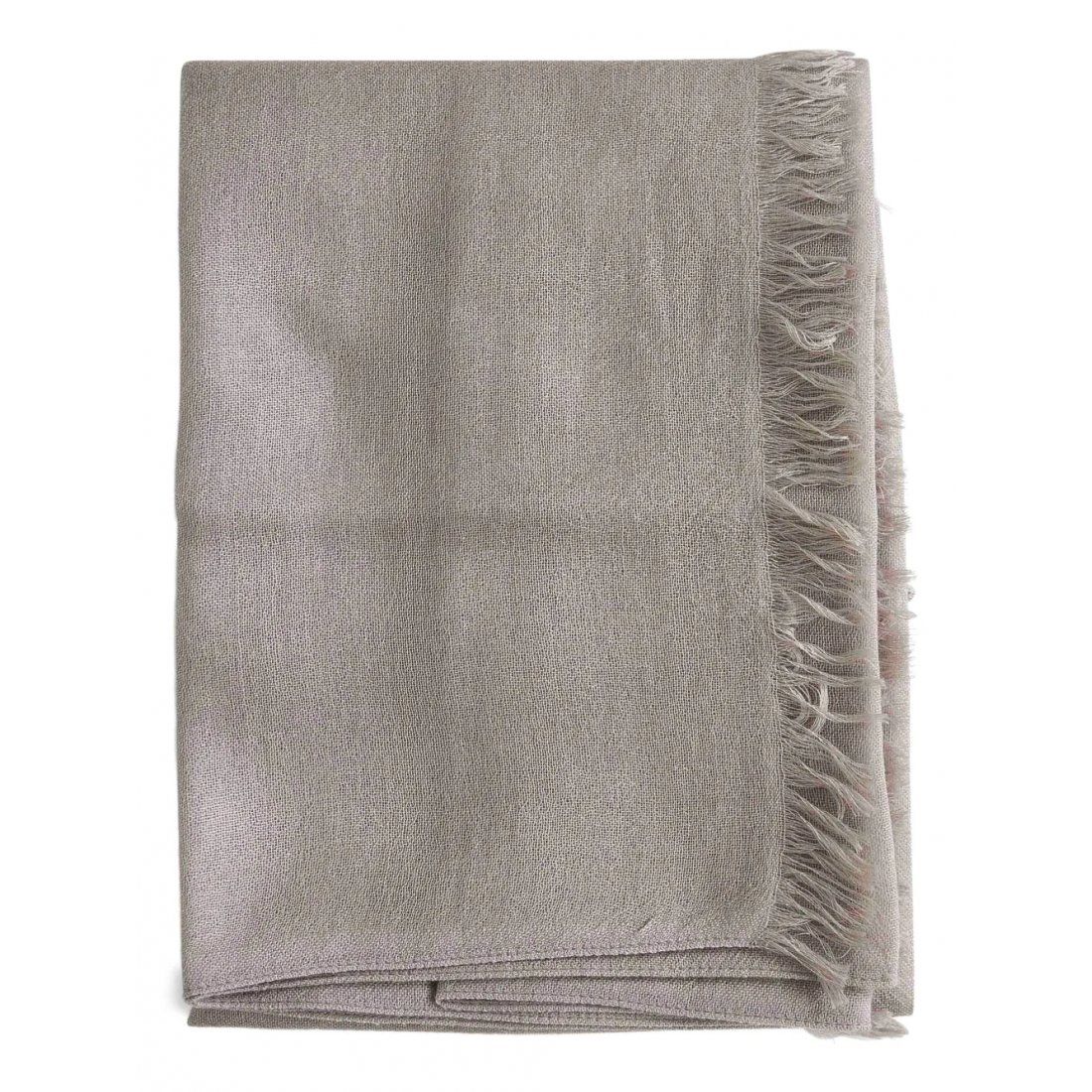 Brunello cucinelli - Écharpe en cachemire  'Rectangular Fringed' pour Femmes