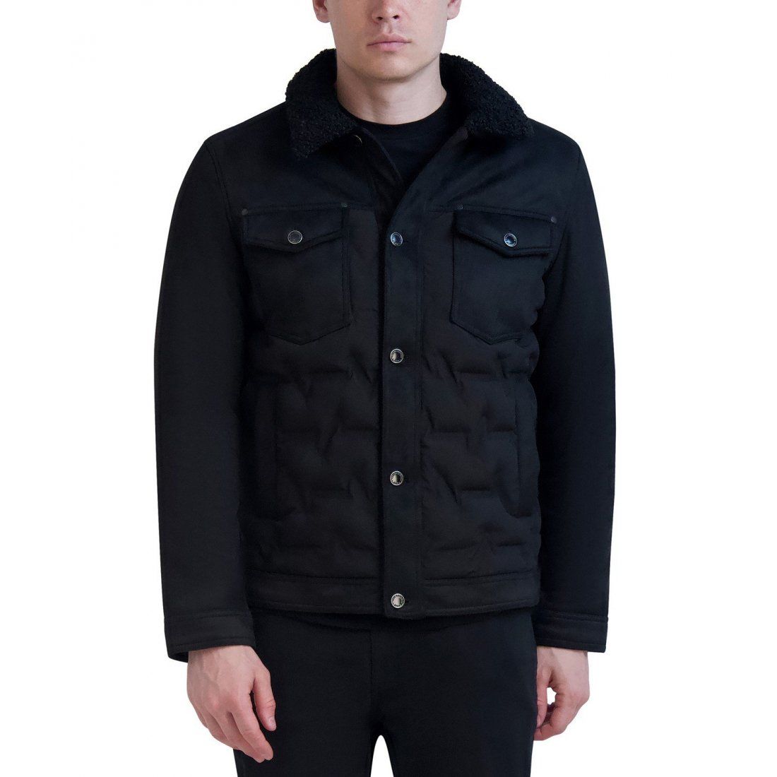Karl lagerfeld - Veste 'Quilted Trucker Jacket' pour Hommes