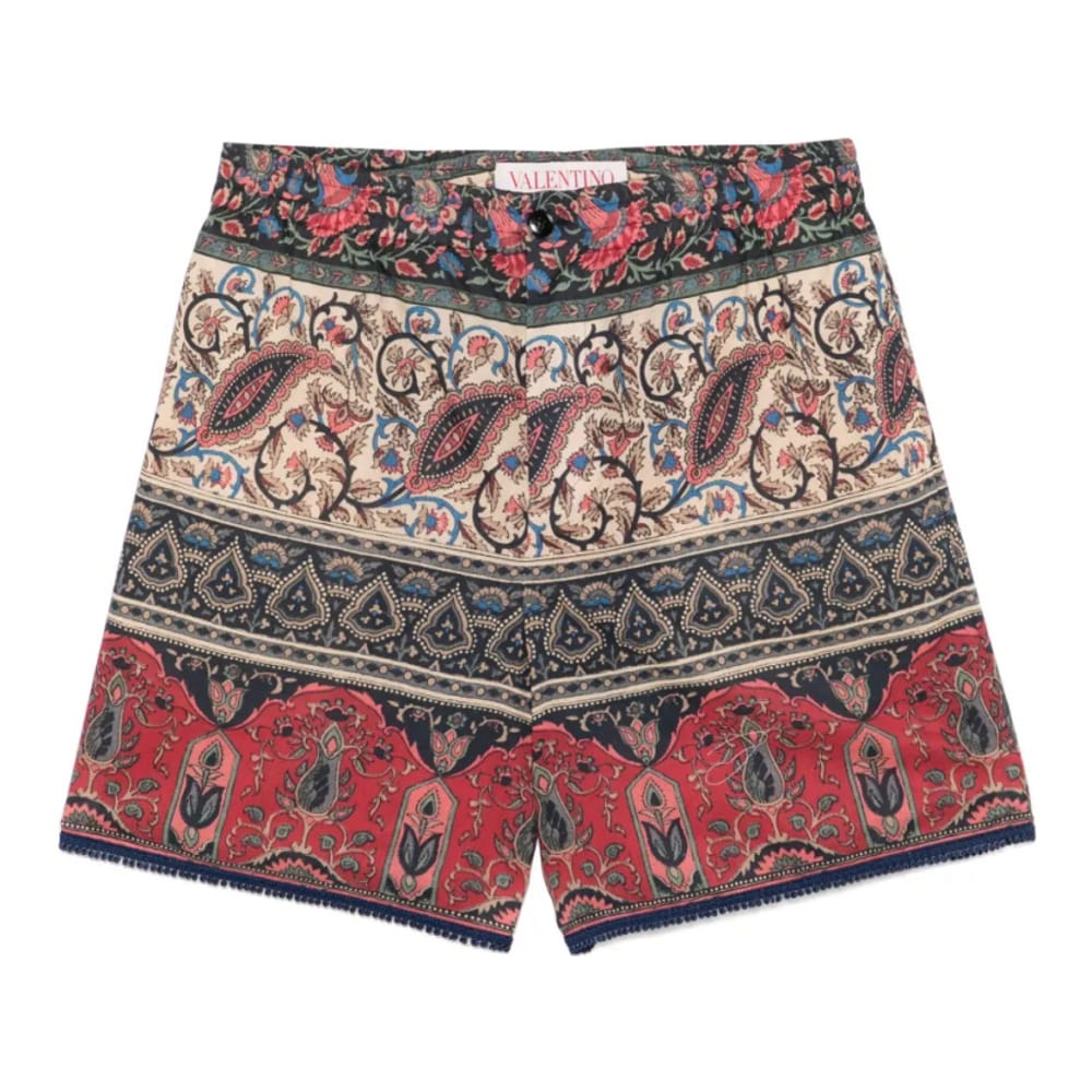 Valentino garavani - Short 'Paisley-Print' pour Hommes