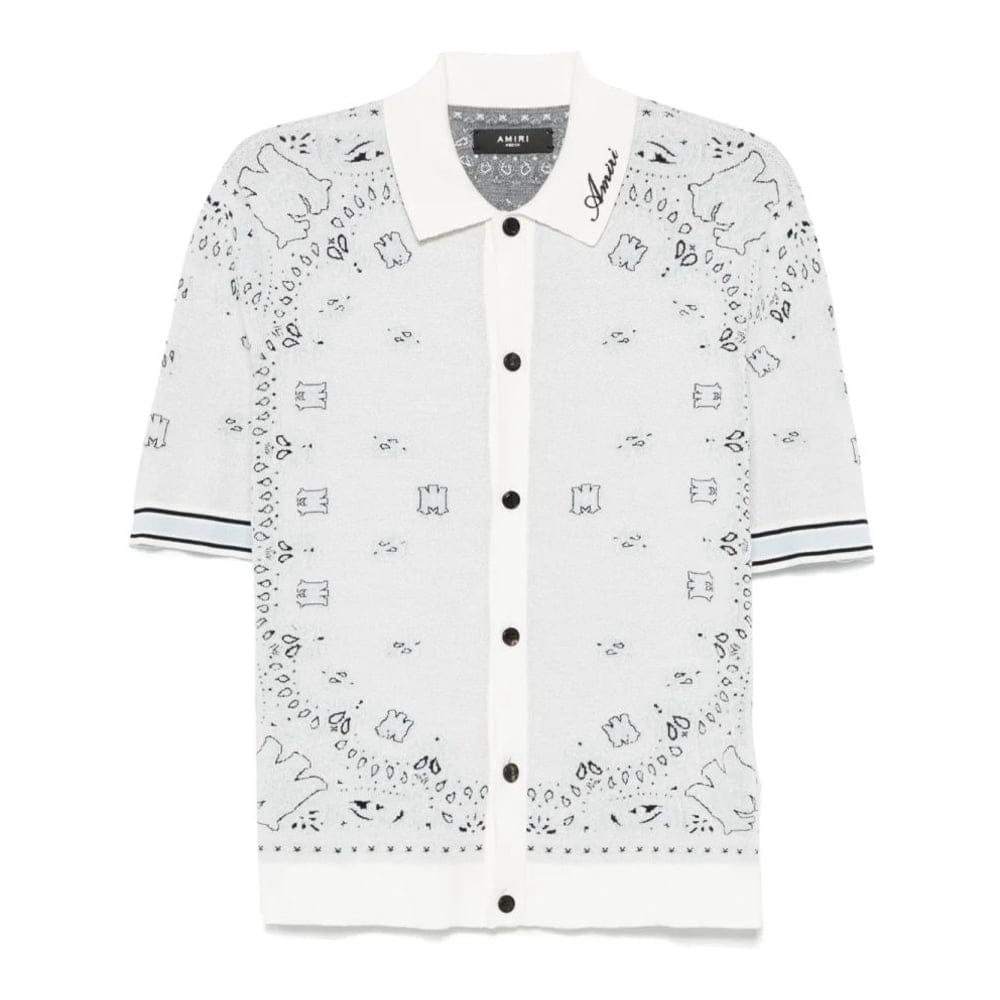 Amiri - Cardigan à manches courtes 'Bandana' pour Hommes