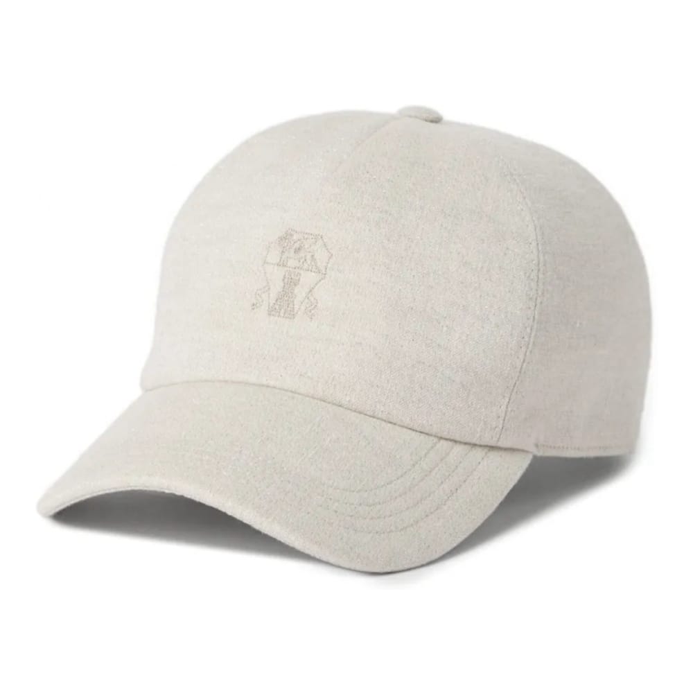 Brunello cucinelli - Casquette 'Logo-Embroidered' pour Femmes