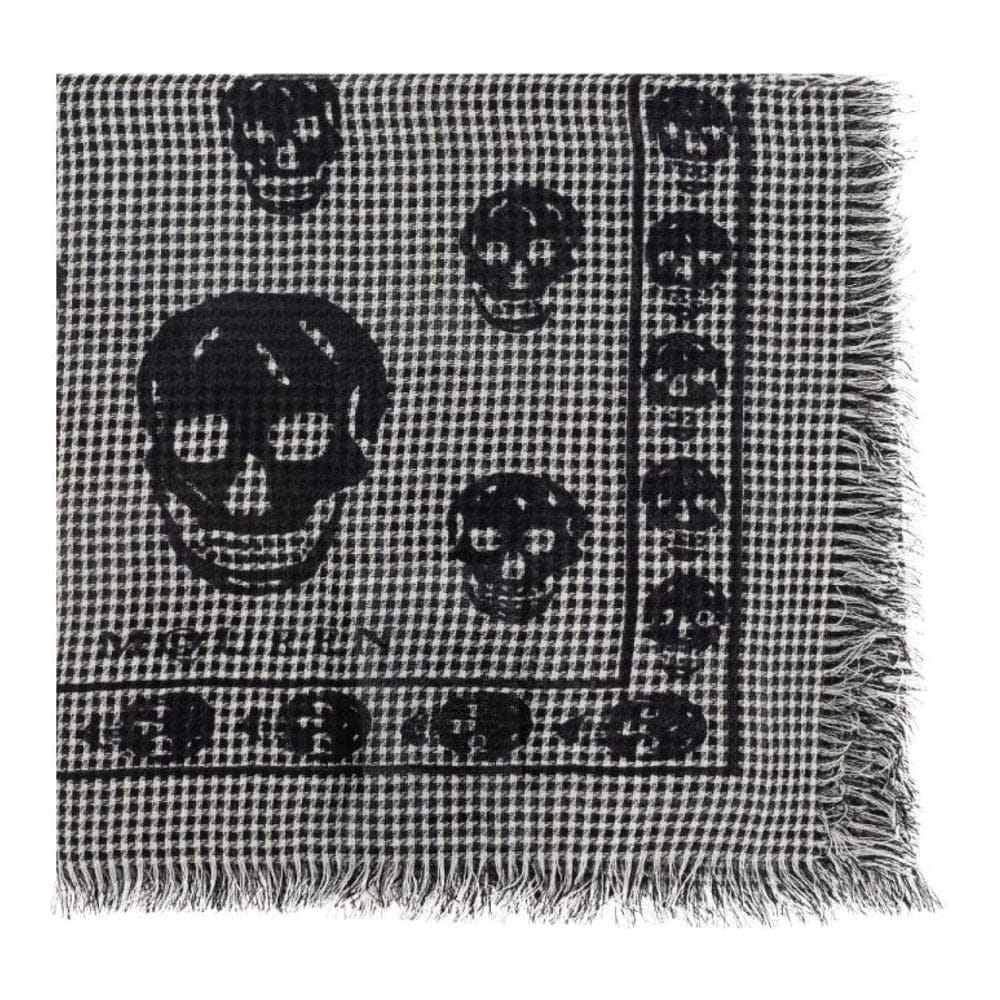 Alexander mcqueen - Écharpe en laine 'Skull-Print' pour Hommes