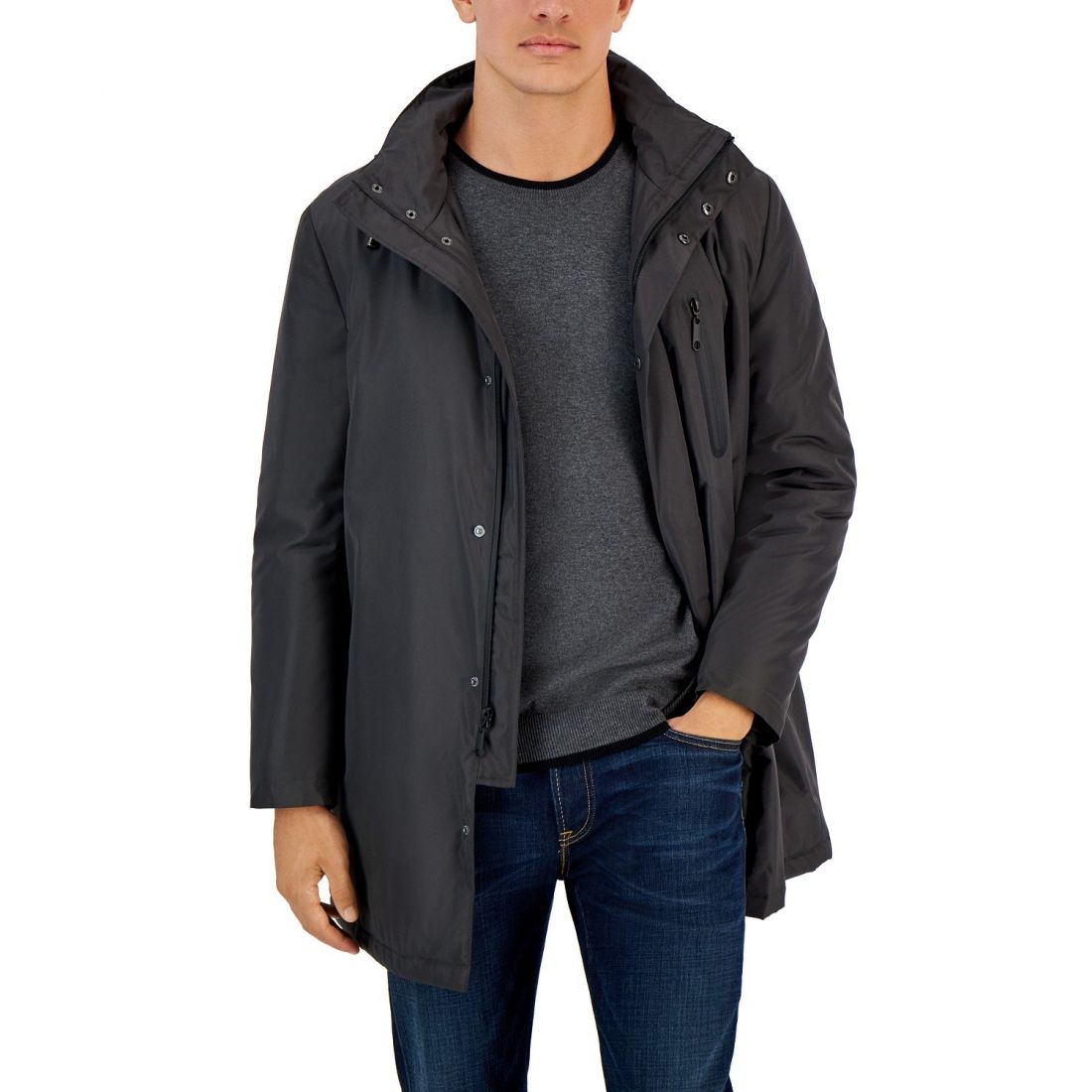 Calvin klein - 'Slim-Fit Raincoat' pour Hommes